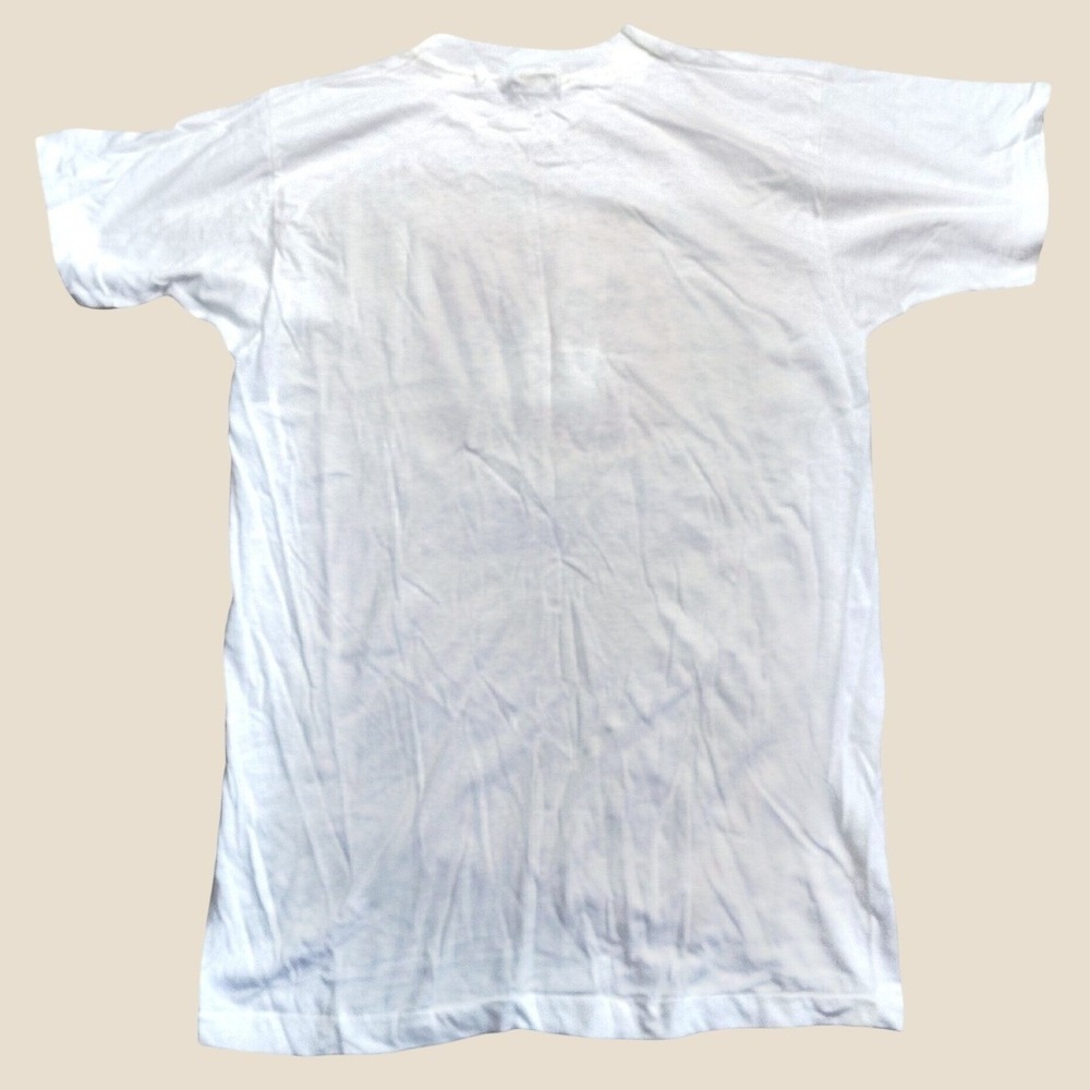Screen Stars Morris the Cat Promo T-Shirt XL White Vintage 80s 9Lives - Picture 6 of 9